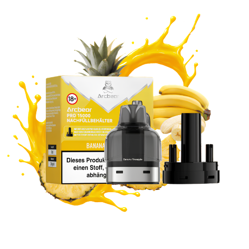 Arcbear Pro Pods Banana Pineapple – Big Puff Nachfüll-Pod bis 15.000 Züge, Vape 18+