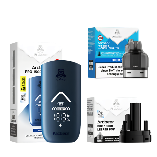 Arcbear Pro Set Blue Razz 15k Produktbild bei SugarSon