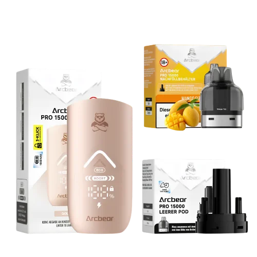 Arcbear Pro Set Mango Fizz – Big Puff Vape 18+, bis 15.000 Züge, bei SugarSon