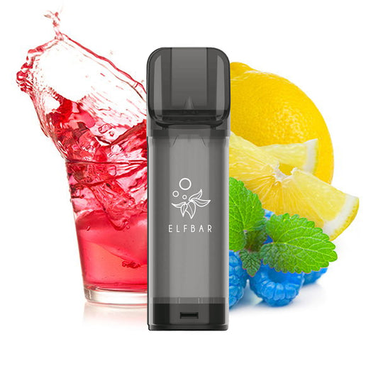 Elfbar ELFA Pods Blue Razz Lemonade – 2x 2 ml Nachfüll-Pods, 20 mg/ml, Vape 18+