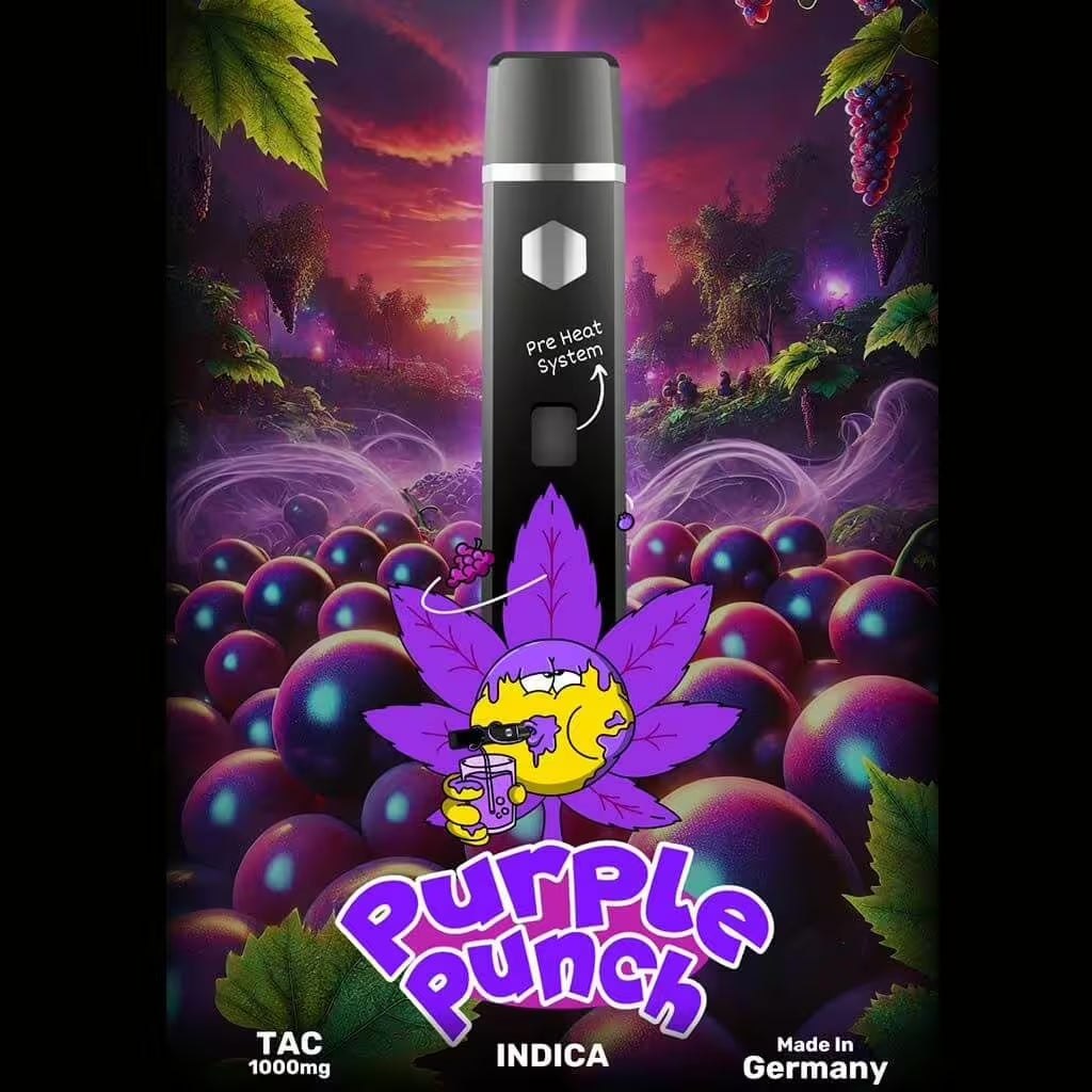 Happy's Amsterdam TAC Vape - Purple Punch Indica Produktbild bei SugarSon