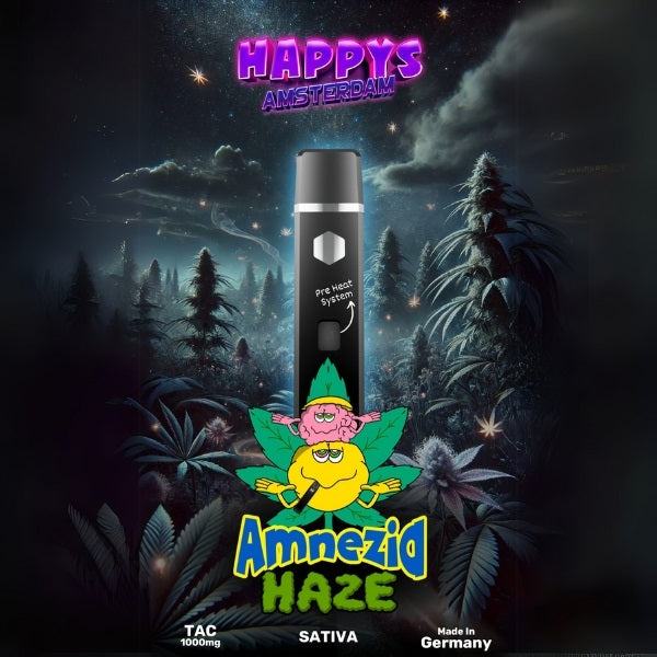 Happy's Amsterdam TAC Vape - Amnesia Haze Sativa Produktbild bei SugarSon