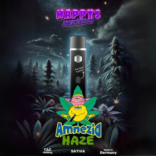Happy's Amsterdam TAC Vape - Amnesia Haze Sativa Produktbild bei SugarSon
