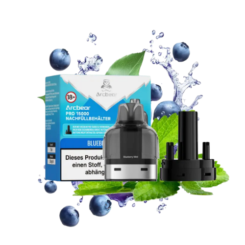 Arcbear Pro Pods Blueberry Mint – Big Puff Nachfüll-Pod bis 15.000 Züge, Vape 18+