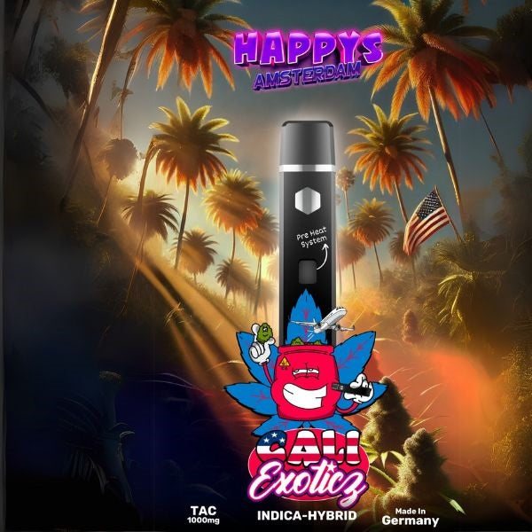 Happy's Amsterdam TAC Vape - Cali Exoticz Indica-Hybrid Produktbild bei SugarSon
