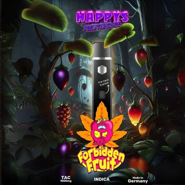 Happy's Amsterdam TAC Vape - Forbidden Fruit Indica Produktbild bei SugarSon