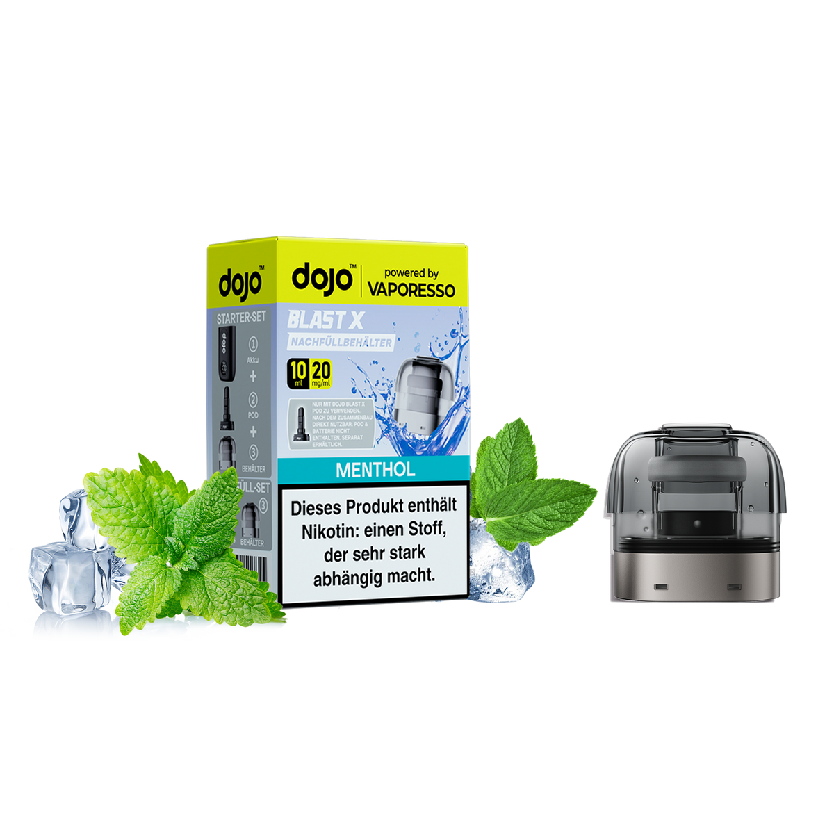 Dojo - Blast X Pod - Menthol inkl. Refill Container Produktbild