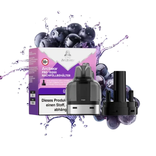 Arcbear Pro Pods Grape – Big Puff Vape 18+, bis 15.000 Züge, bei SugarSon