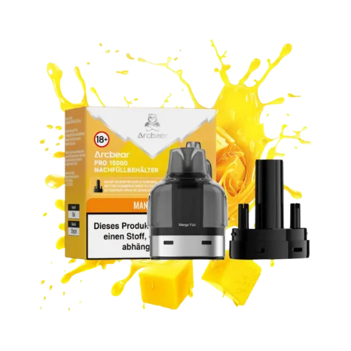 Arcbear Pro Pods Mango Fizz – Big Puff Vape 18+, bis 15.000 Züge, bei SugarSon