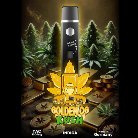 Happy's Amsterdam TAC Vape - Golden OG Kush Indica Produktbild bei SugarSon