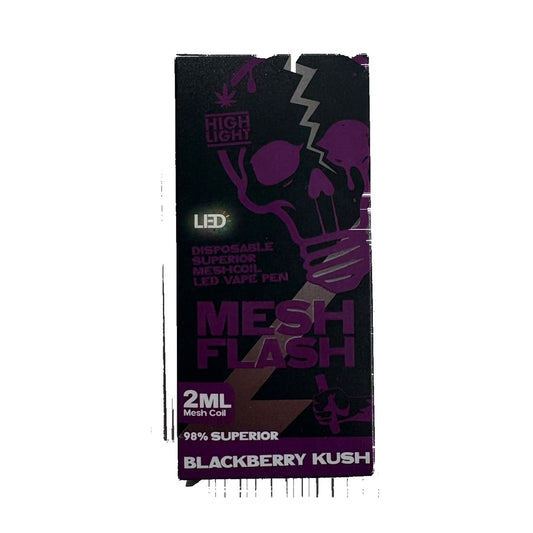 High Light Mesh Flash Blackberry Kush – Superior Mesh LED Einweg-Vape 2 ml, 18+