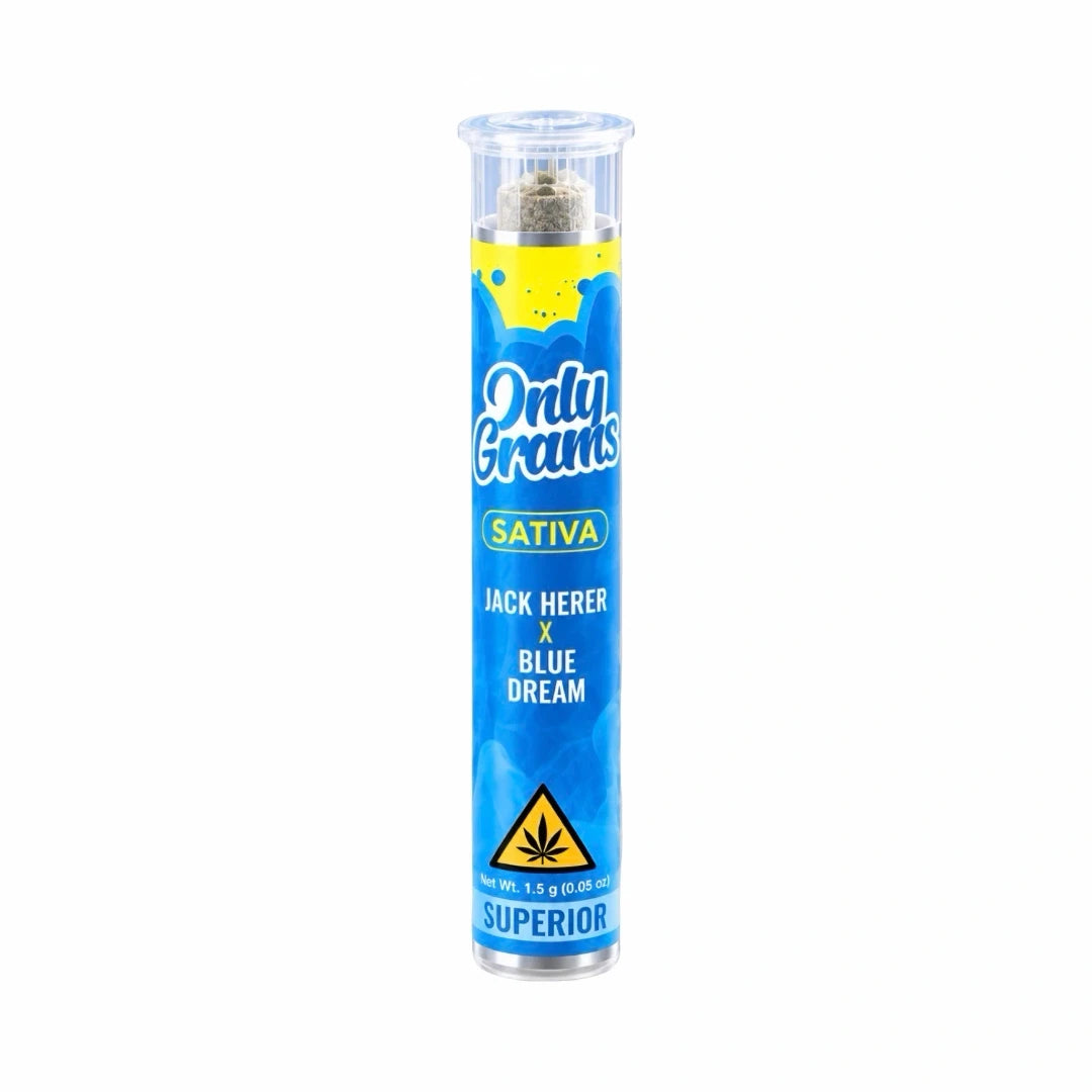 Only Grams Pre-Roll Jack Herer x Blue Dream 1,5g Sativa – 0,0 % THC, 18+