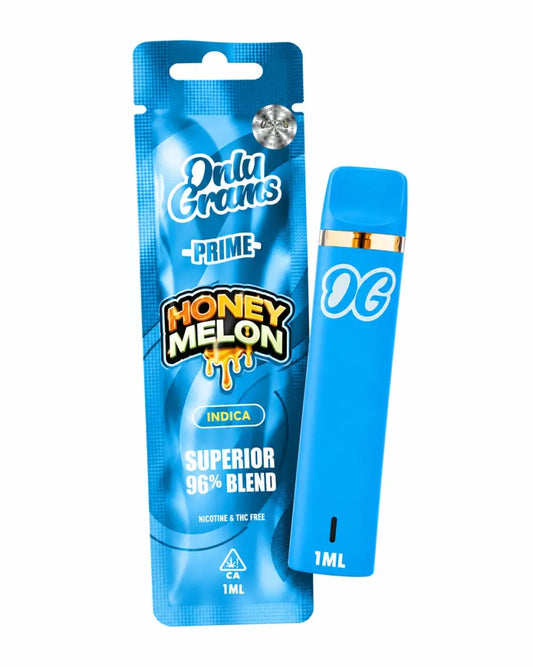 OnlyGrams V2 Superior Blend 96% Honey Melon – Cannabinoid-Einweg-Vape 0,0 % THC, 18+