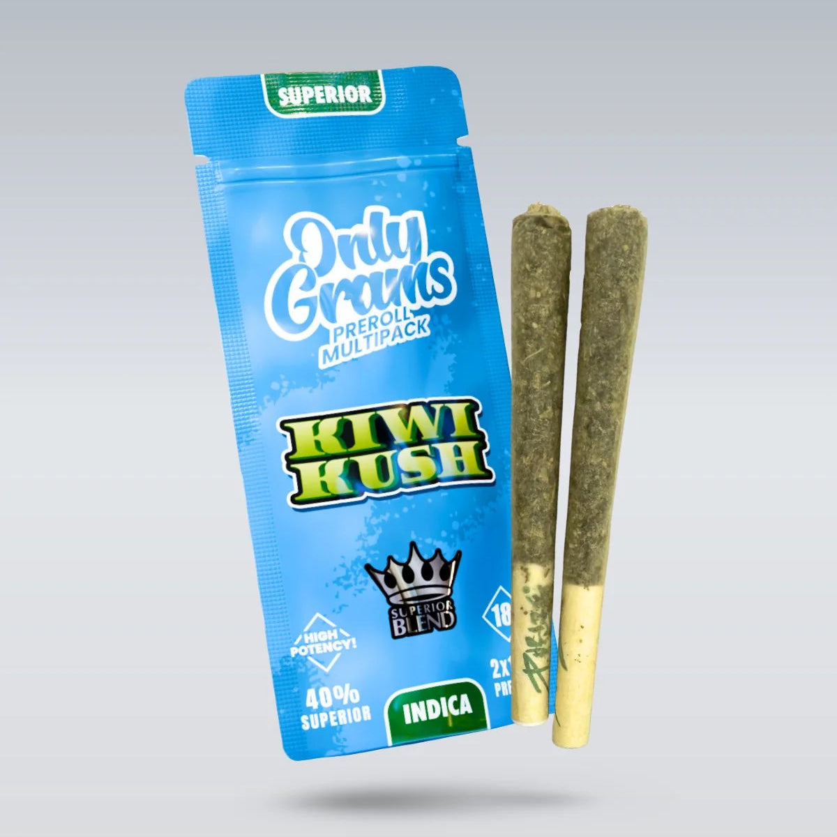 Only Grams Superior Pre-Rolls 40% - Kiwi Kush 3g No THC Produktbild
