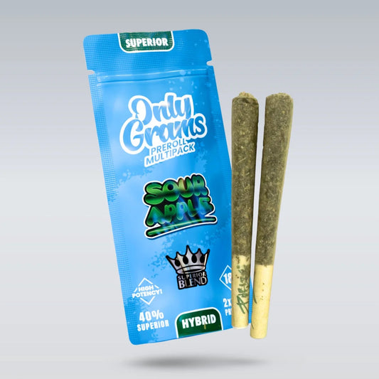 Only Grams Superior Pre-Rolls 40% - Sour Apple 3g No THC Produktbild